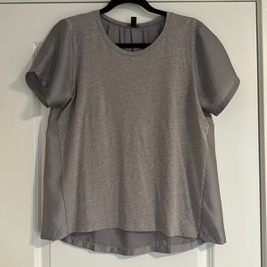 J. crew mixed fabric T-shirt